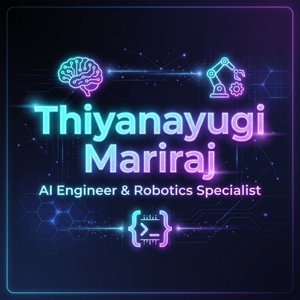 Thiyanayugi Mariraj | AI Engineer & Robotics Specialist